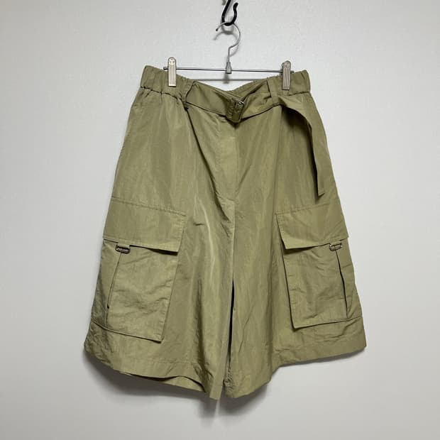 시스템 한섬 바스락 벨트 카고 반바지 67-98