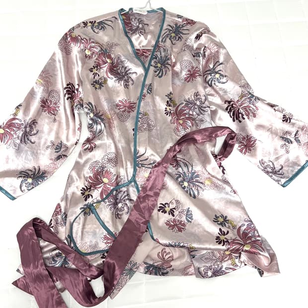 y2k 빈티지 페어리 오리엔탈 펑크 기모노 유카타 핑크