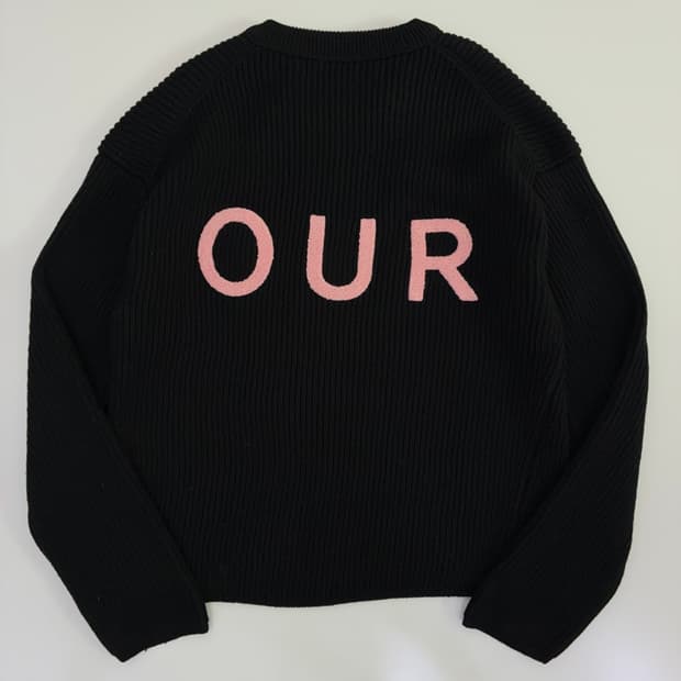 Andersson Bell  앤더슨벨 캐시미어 울 블랙 니트