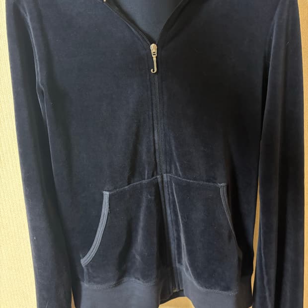 쥬시꾸뛰르 트레이닝 후드집업 네이비