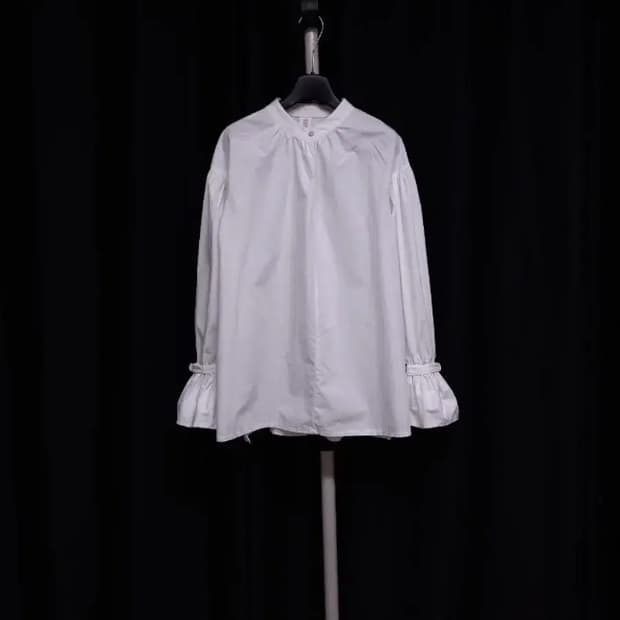 더블스텐다드 면 긴팔블라우스 F