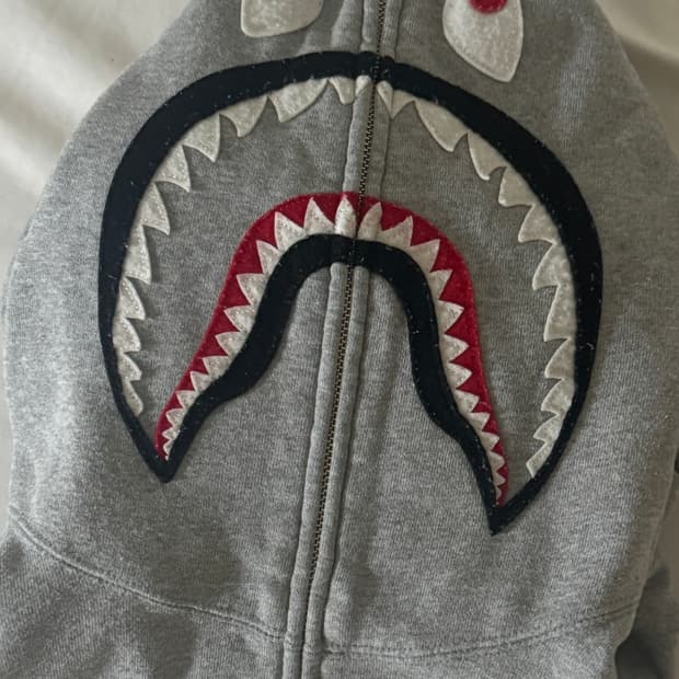 베이프 샤크 후드집업 BAPR HOODIE L