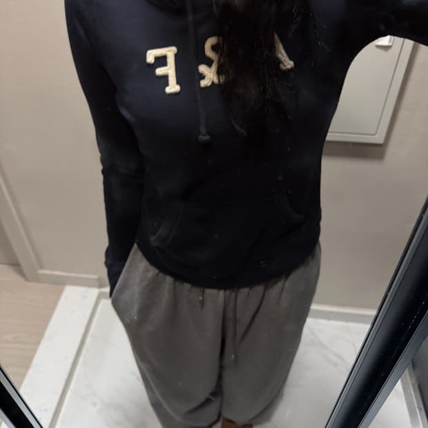 아베크롬비 네이비 후드집업 s