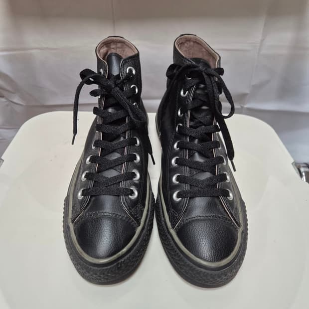 컨버스하이 레더블랙 270