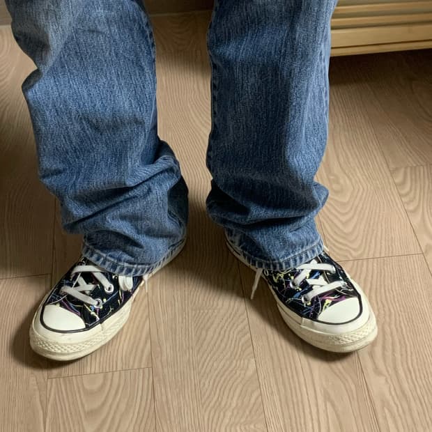 컨버스 척70 하이 페인트 스플래터 블랙