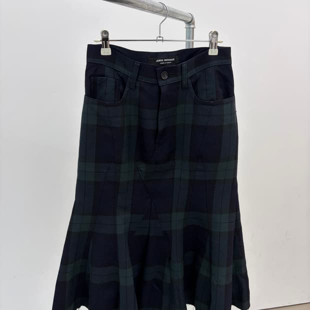 junya watanabe mermaid check skirt