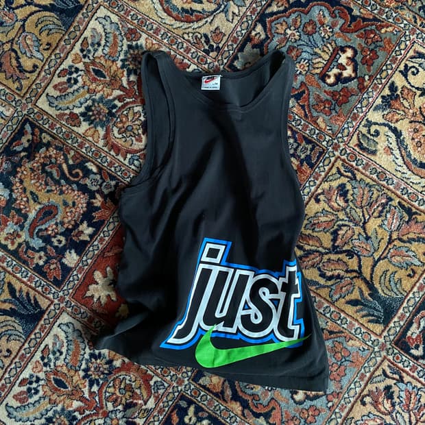 🌊90s NIKE Just do it sleeve-less(싱글스티치)