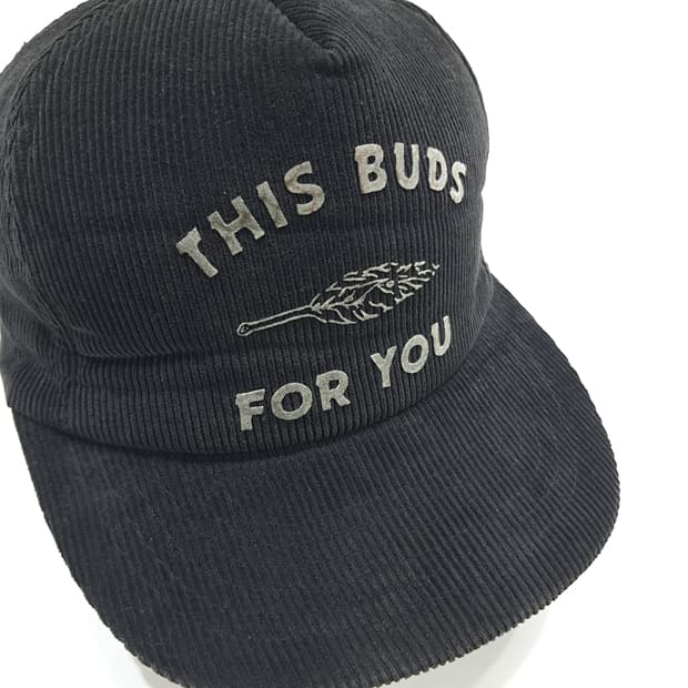 빈티지 80s Bud Leaf 코듀로이 볼캡 P1668