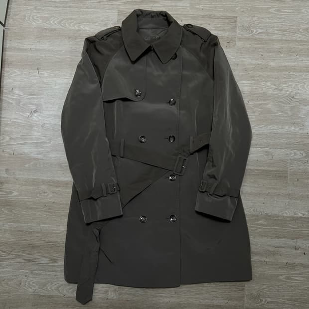 캘빈클라인 더블 트렌치 코트