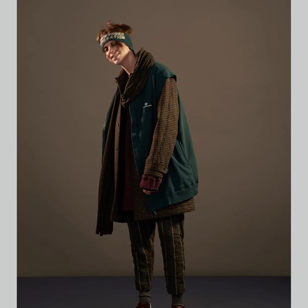 언더커버 17aw 오버사이즈 디테치드 집업