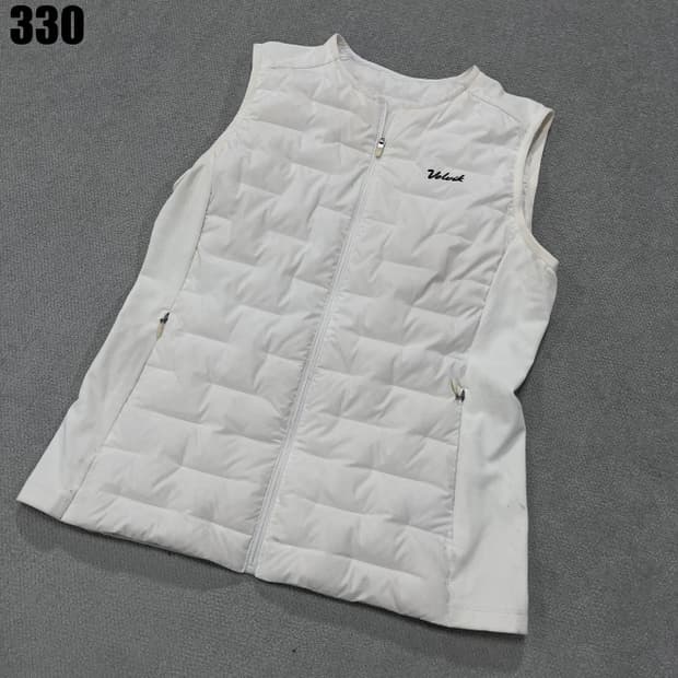 볼빅 여성 화이트 조끼 