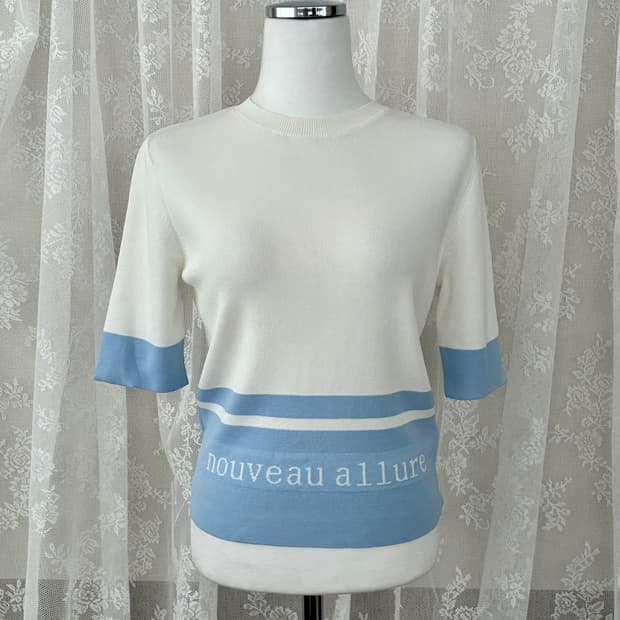 88-160) JJ지고트 반팔 니트 아이보리