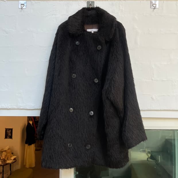 Vanessabruno 알파카 울 하프 퍼코트 36