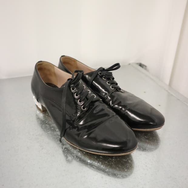 Miu Miu crystal derby shoes