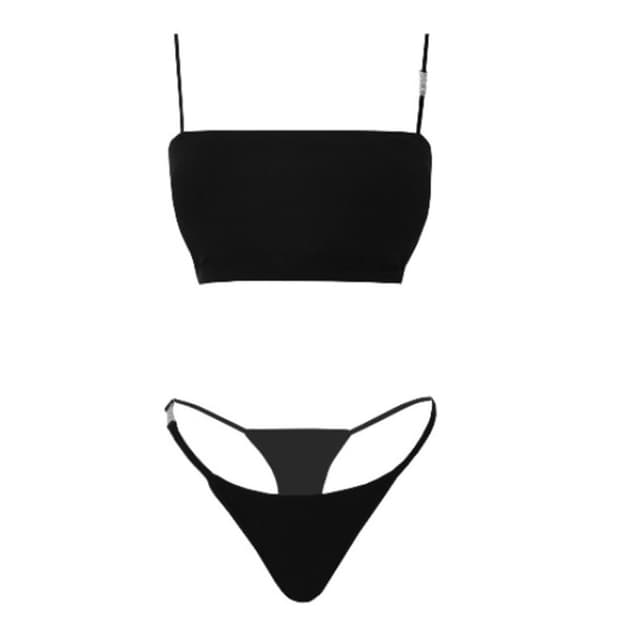 오도어 스판덱스 블랙 