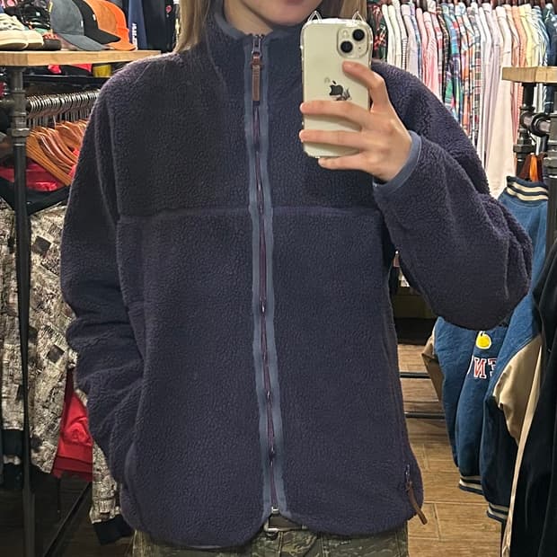 [HI] 알뉴볼드 양털 후리스 퍼플