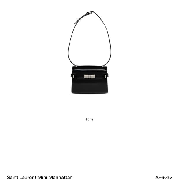 Ysl 생로랑 맨해탄 숄더 백 브러쉬드 레더 