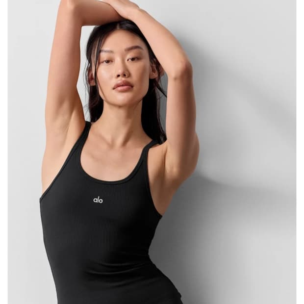 알로 립드 탱크탑 나시 블랙 xs