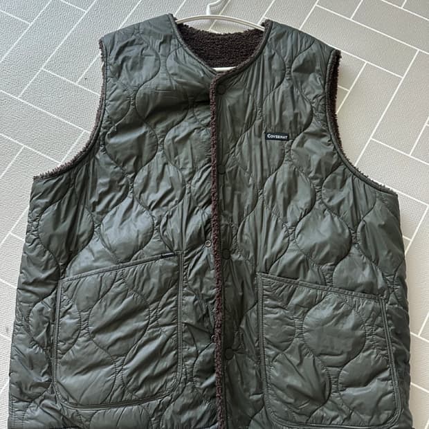 커버낫 리버시블 플리스 베스트 L