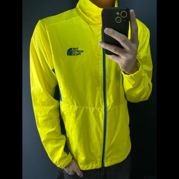 THE NORTH FACE 노스페이스 배색 바람막이 레몬