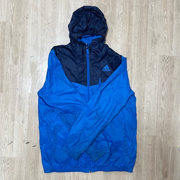 아디다스 남성 헤드 스트링 배색 바람막이 자켓 2XL(110)