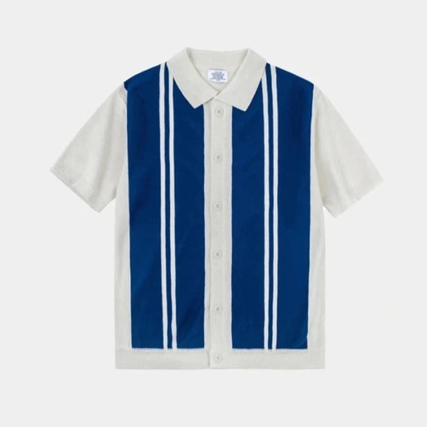 레테르코모 코스믹 가디건 셔츠 반팔 니트 M