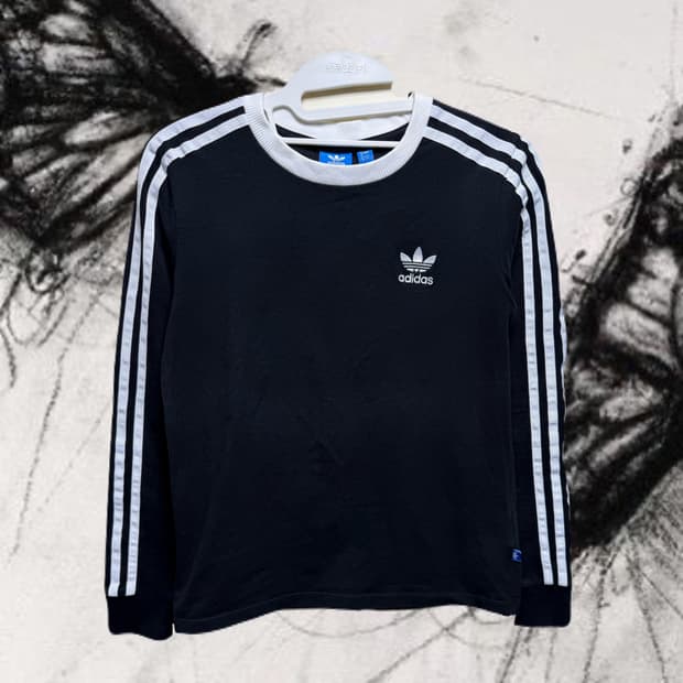 아디다스 파이어버드 딱붙 삼선 롱슬리브