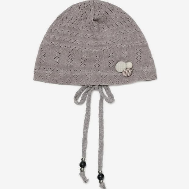 허그유어스킨 스트링 브로치 비니