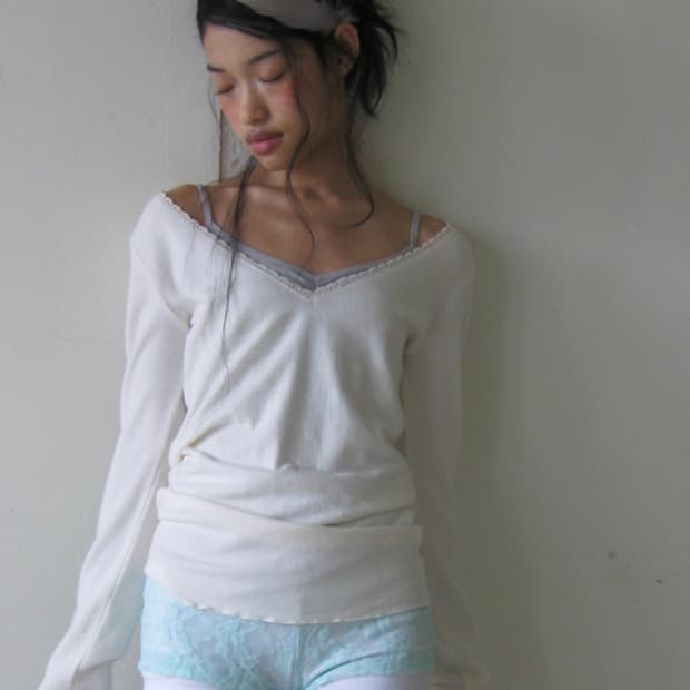샵페어리 iris long top cream