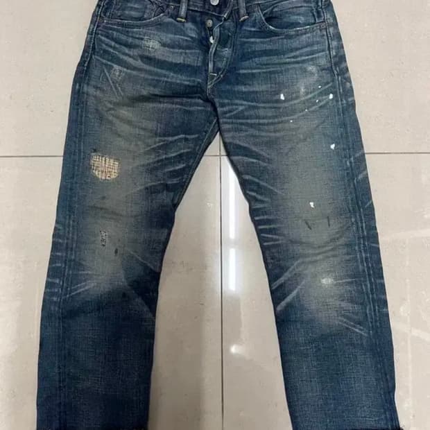 더블알엘 로우 스트레이트 셀비지 데님 30사이즈