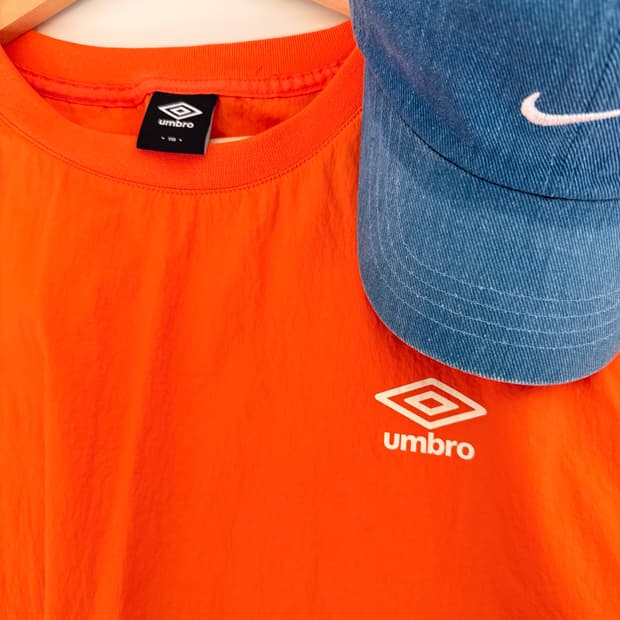 엄브로(Umbro) 빈티지 빅로고 바람막이 자켓 