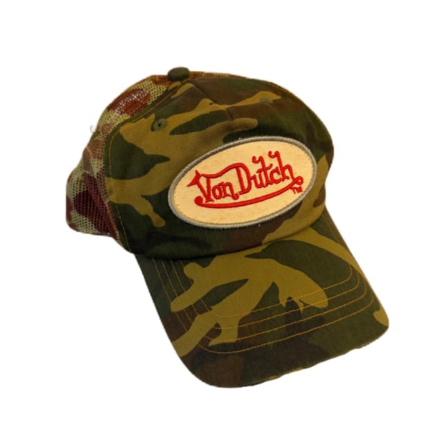 본더치 y2k 카모 볼캡