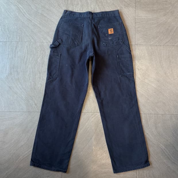 칼하트 정품 오리지널 네이비 카펜터 팬츠 