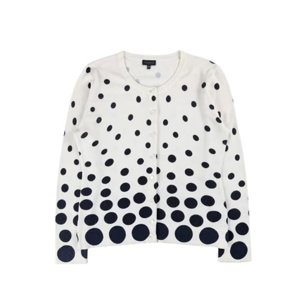 talbots 도트 가디건