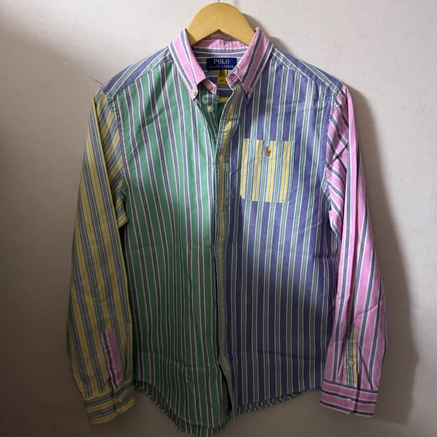 폴로 랄프로렌 멀티 스트라이프 원포켓 셔츠 M (남성 100정도)