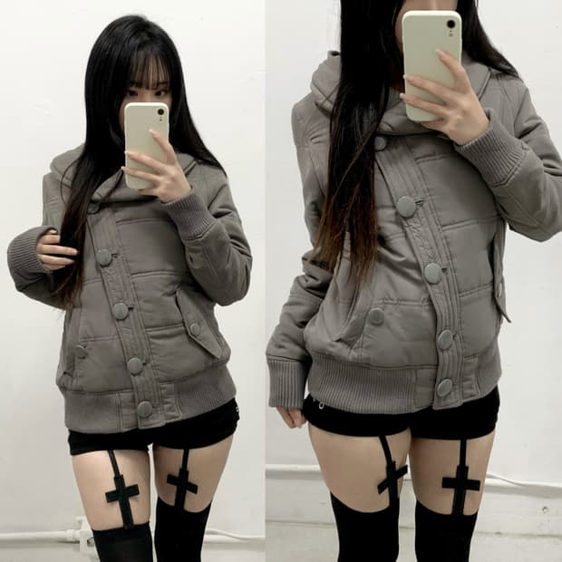 [DOSCH] 갸루 y2k 차콜 패딩