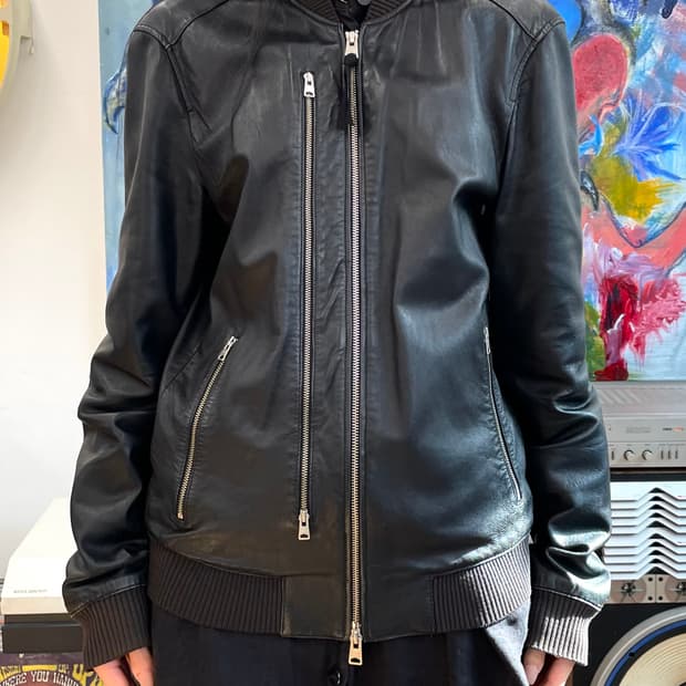 [S] 올세인츠 레더 블루종 자켓