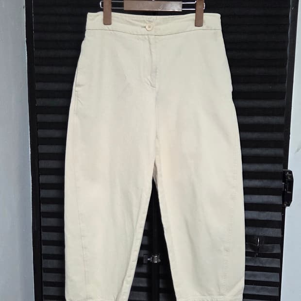 [비이커] 코튼 백 밴딩 와이드 팬츠 | 00107