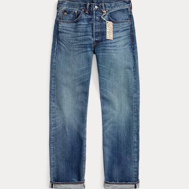 RRL 더블알엘 스트레이트핏 Hillsview 셀비지 진