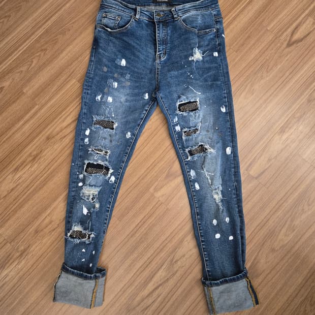 세인트다니엘 데미지 디스트로이드 청바지