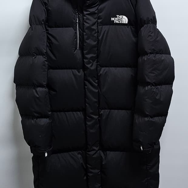 노스페이스 구스다운 롱패딩 M 95