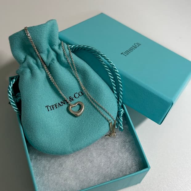 티파니앤코 오픈 하트 목걸이 11mm