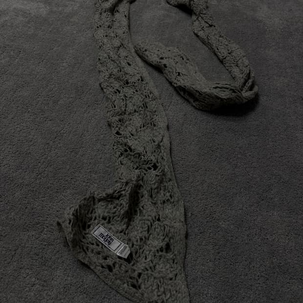 Vintage grunge punk mood net muffler 