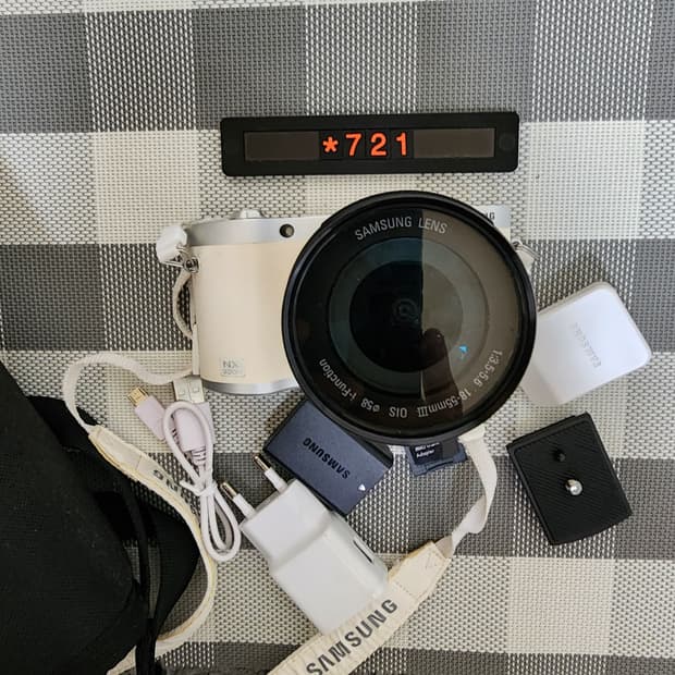 삼성 NX 300M 디지털카메라 화이트바디 가방세트
