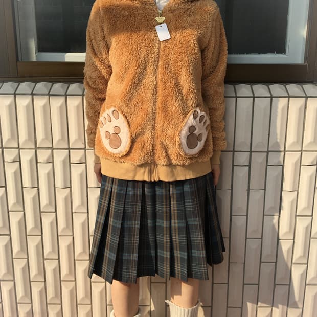 Disney bear hood zip up