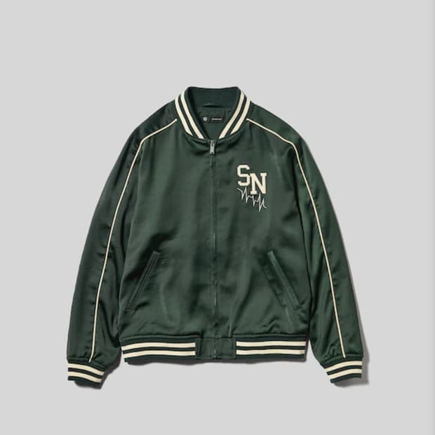 [3XL/다크그린] GU 언더커버 새틴 리브 블루종