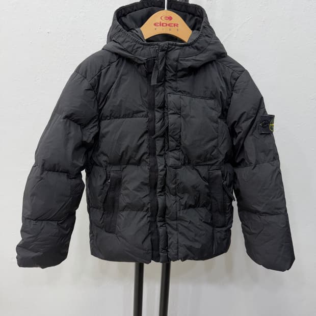 정품) 스톤아일랜드 키즈 블랙 패딩 6Y