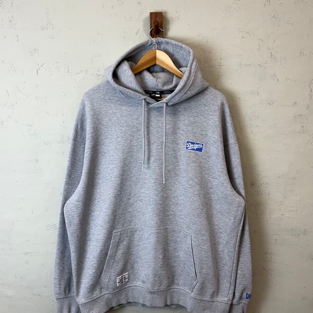 뉴에라 다저스 빅 프린팅 후드티 그레이