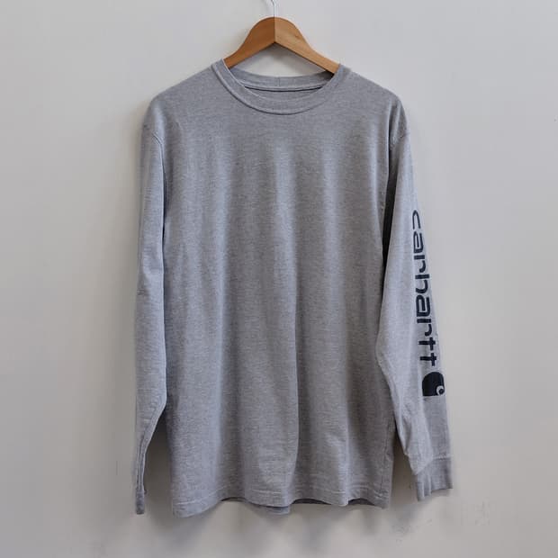 칼하트 그레이 긴팔 티셔츠 M