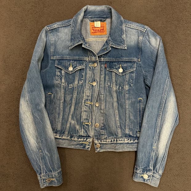 리바이스 워싱 워시드 크롭 트러커 처분 